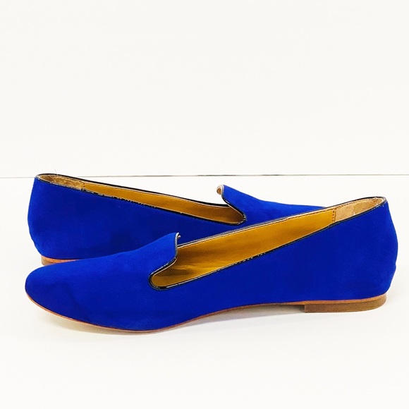 J. Crew Cora Blue Suede Loafers - Picture 5 of 8